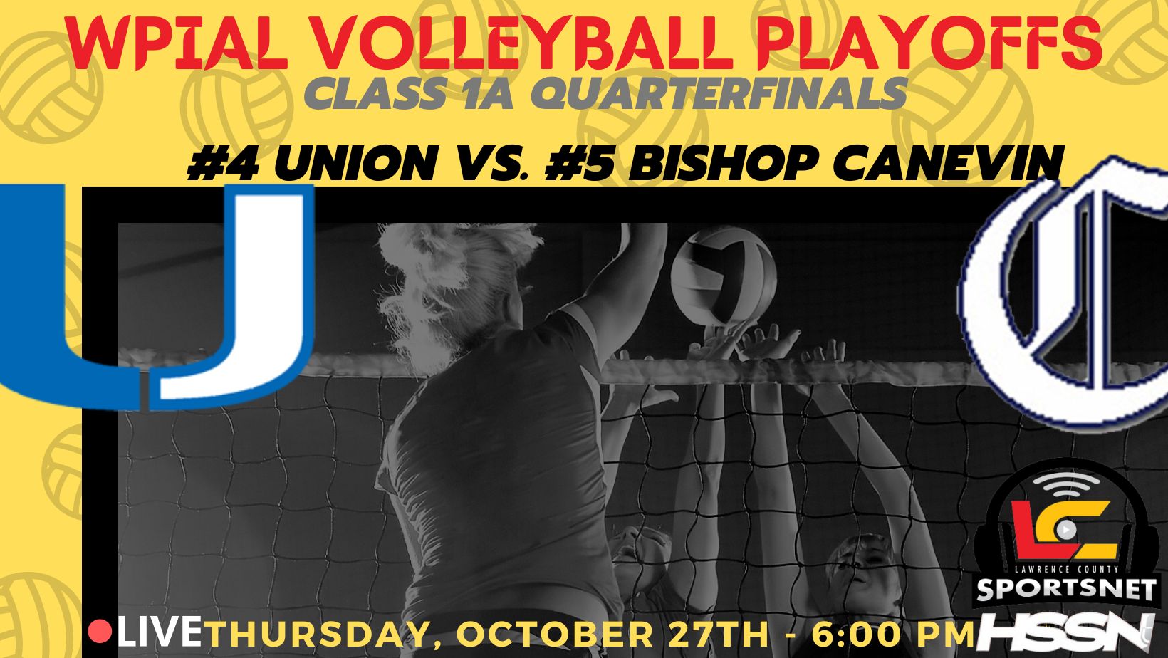 4 Union Scotties vs. 5 Canevin Crusaders WPIAL Volleyball